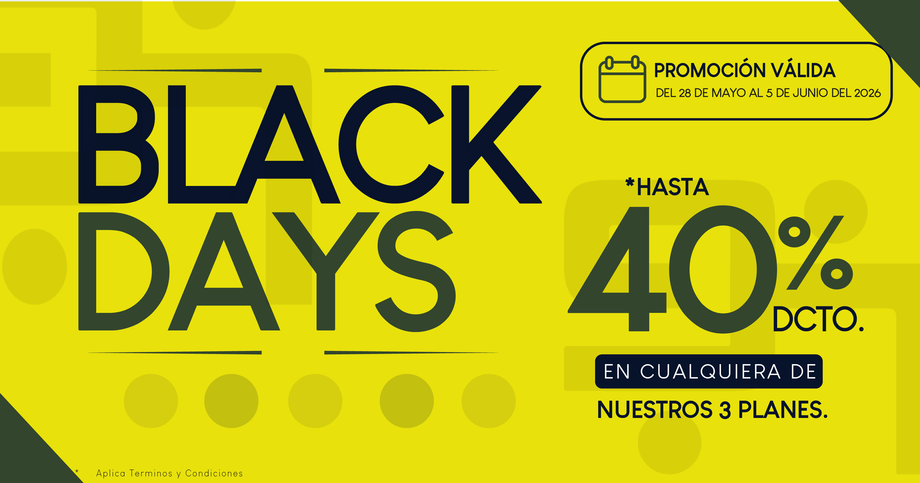 Black Days Promoción
